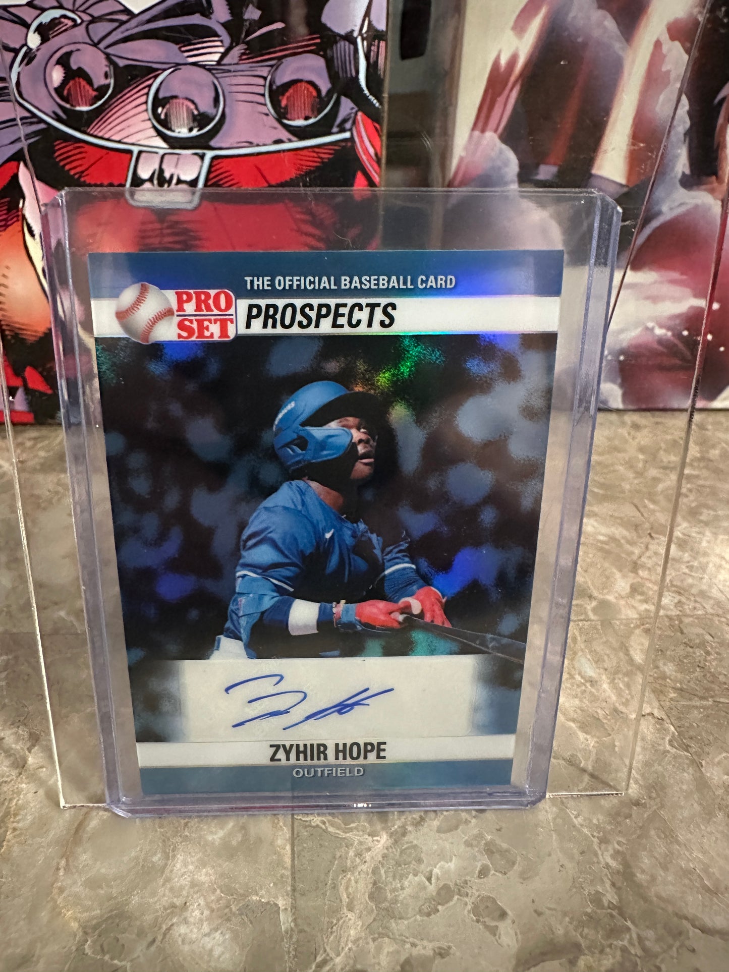 Zyhir Hope 2026 Pro Set 1990 Retro Blue AUTO /10 Los Angeles Dodgers Prospect