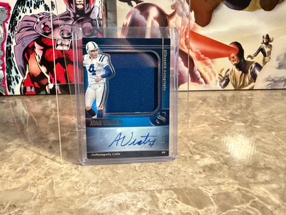 Adam Vinatieri 2025 Panini Silhouette Football Silhouette Autographs Patch Auto /99