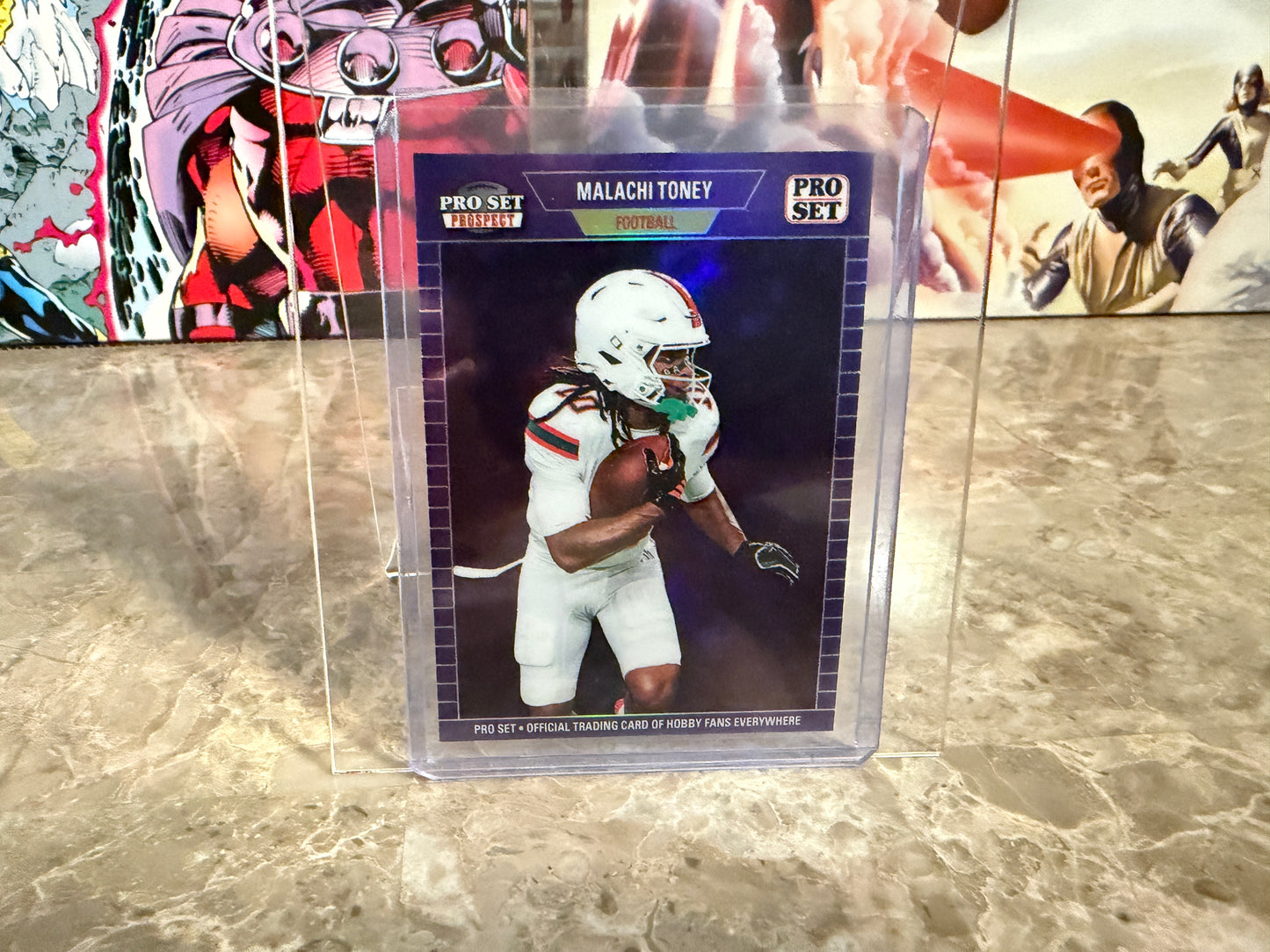 Malachi Toney 2026 Leaf Pro Set Metal Football 1989 Purple /7