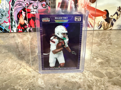 Malachi Toney 2026 Leaf Pro Set Metal Football 1989 Purple /7