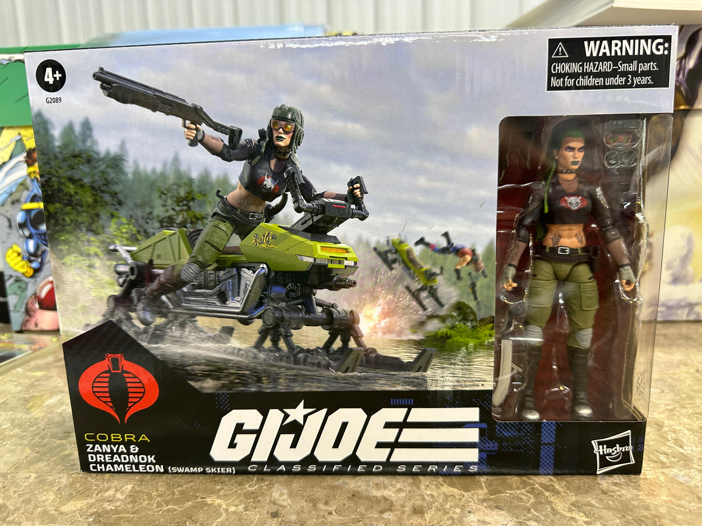 G.I. Joe Classified Series Zanya and Dreadnok Chameleon (Swamp Skier) Vehicle 6"