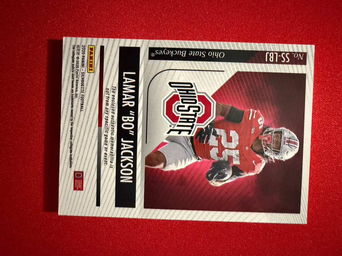 Lamar Bo Jackson 2025 Panini Silhouette Silhouettes Jumbo Patch /99