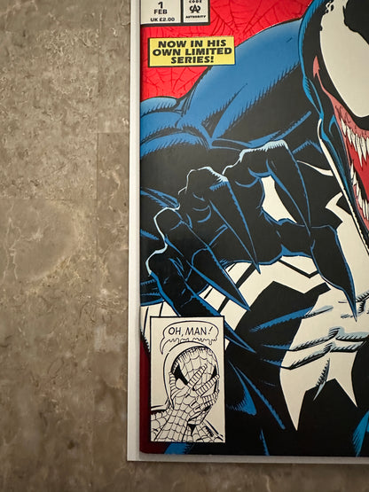 Venom Lethal Protector #1 VF+ 8.5 (1993 Marvel) - De La Rosa Signature Print