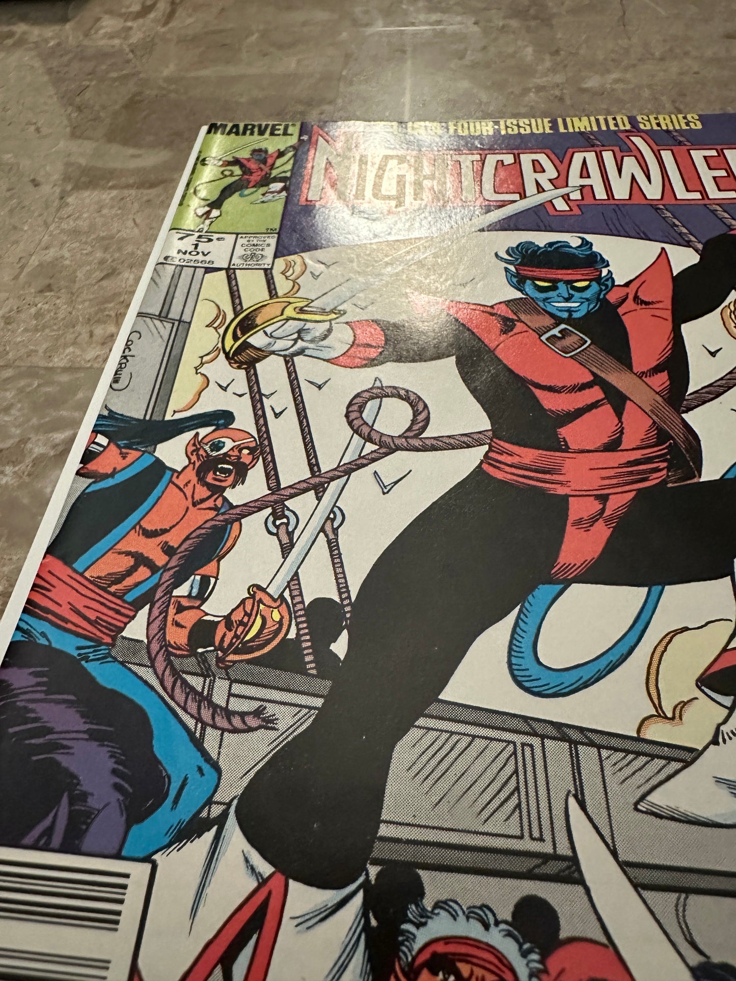 Nightcrawler #1-4 Full Set High Grade Newsstand (Marvel 1985)
