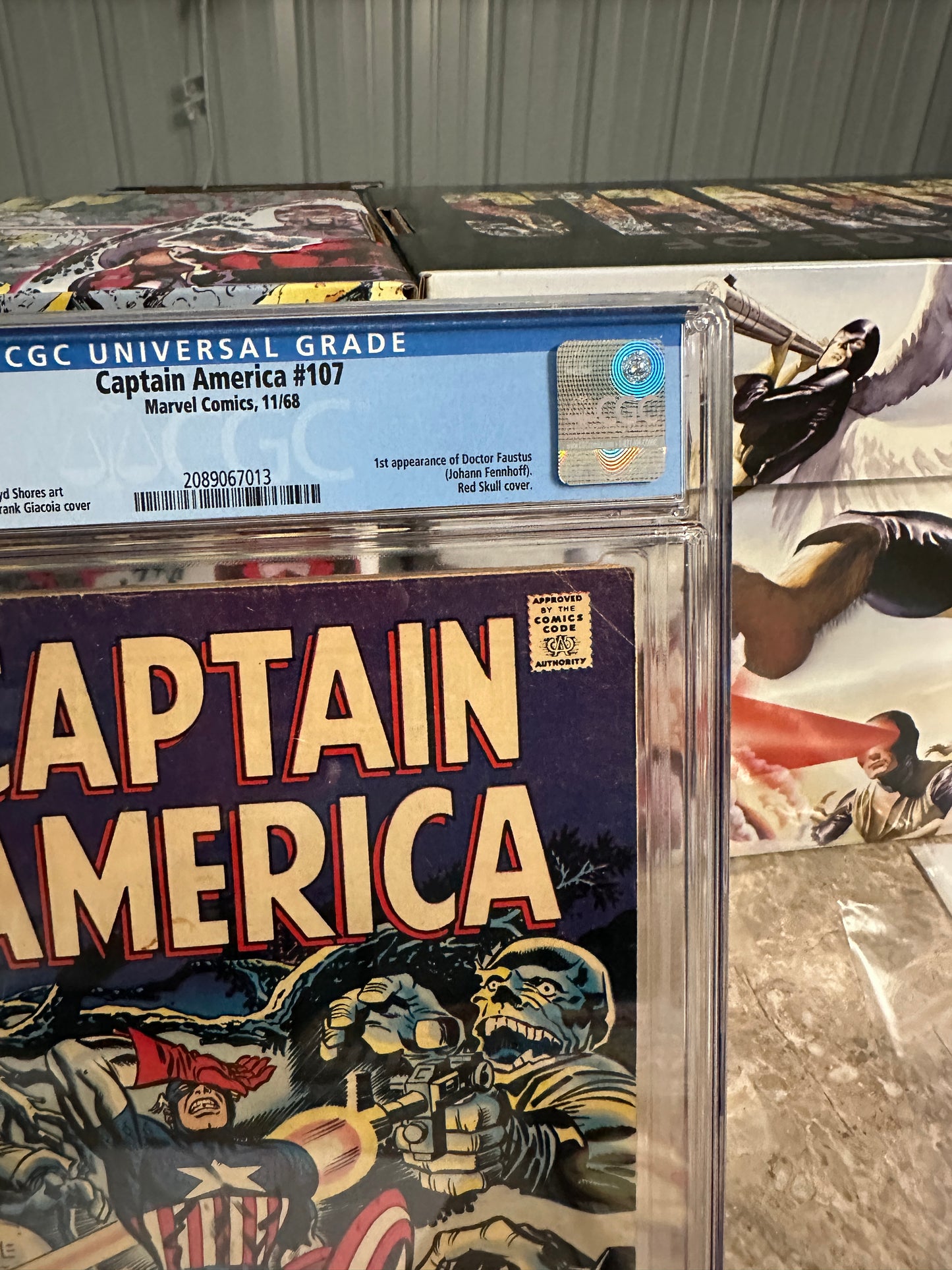 Captain America #107 CGC 4.0 OWTWP (1968 Marvel)