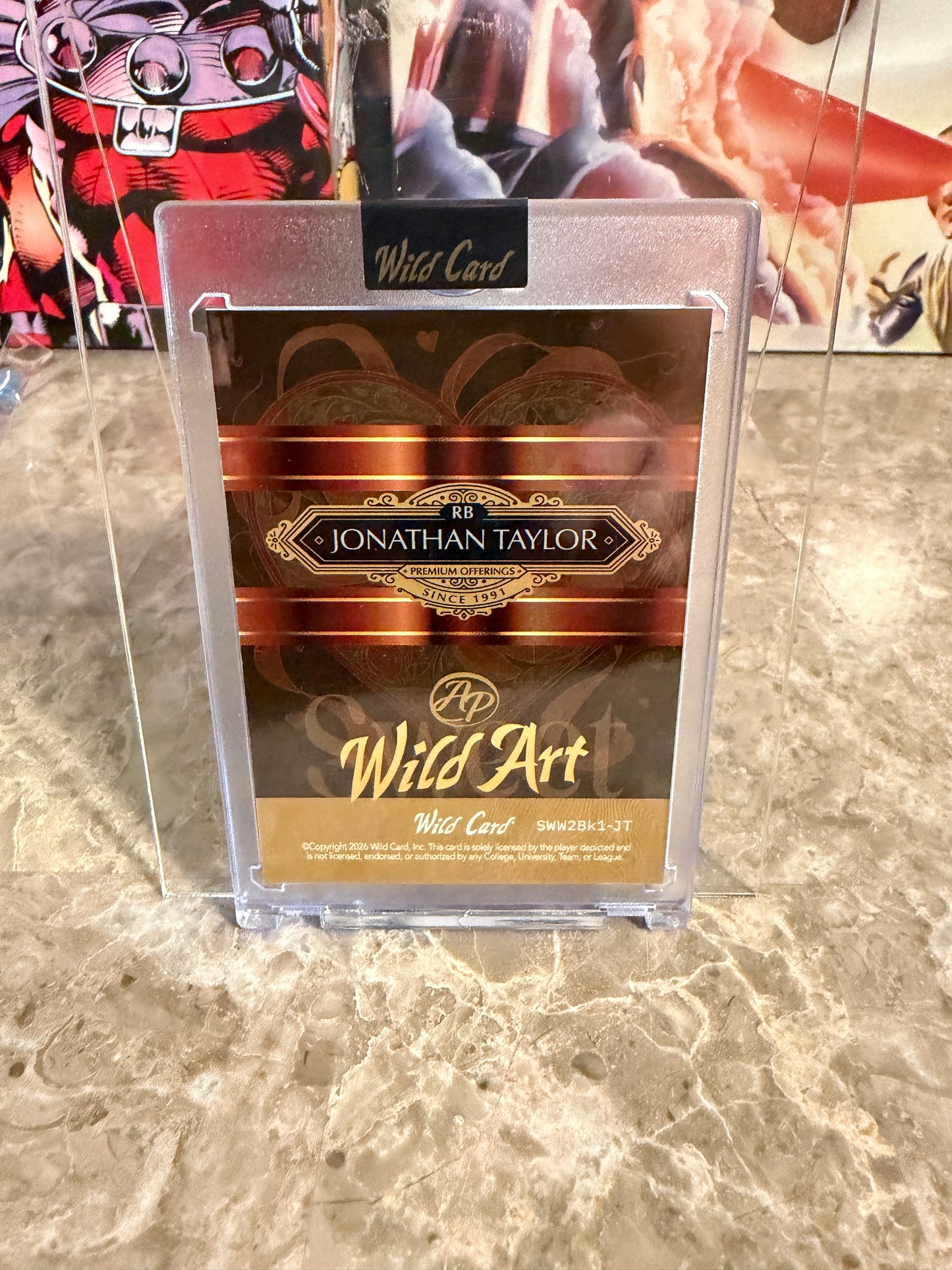 Johnathan Taylor 2026 Wild Card Wild Art 1/1