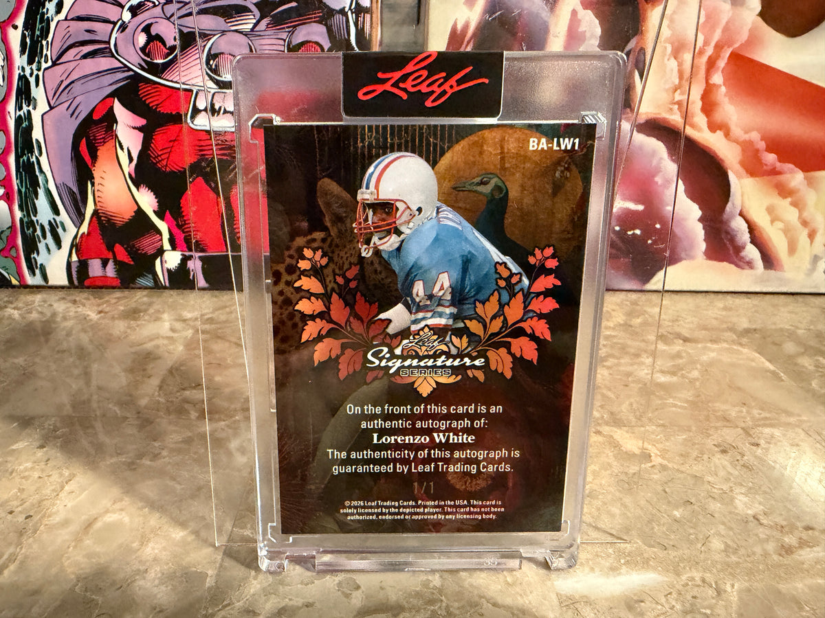 Lorenzo White 2026 Leaf Signature Series Base Auto White 1/1