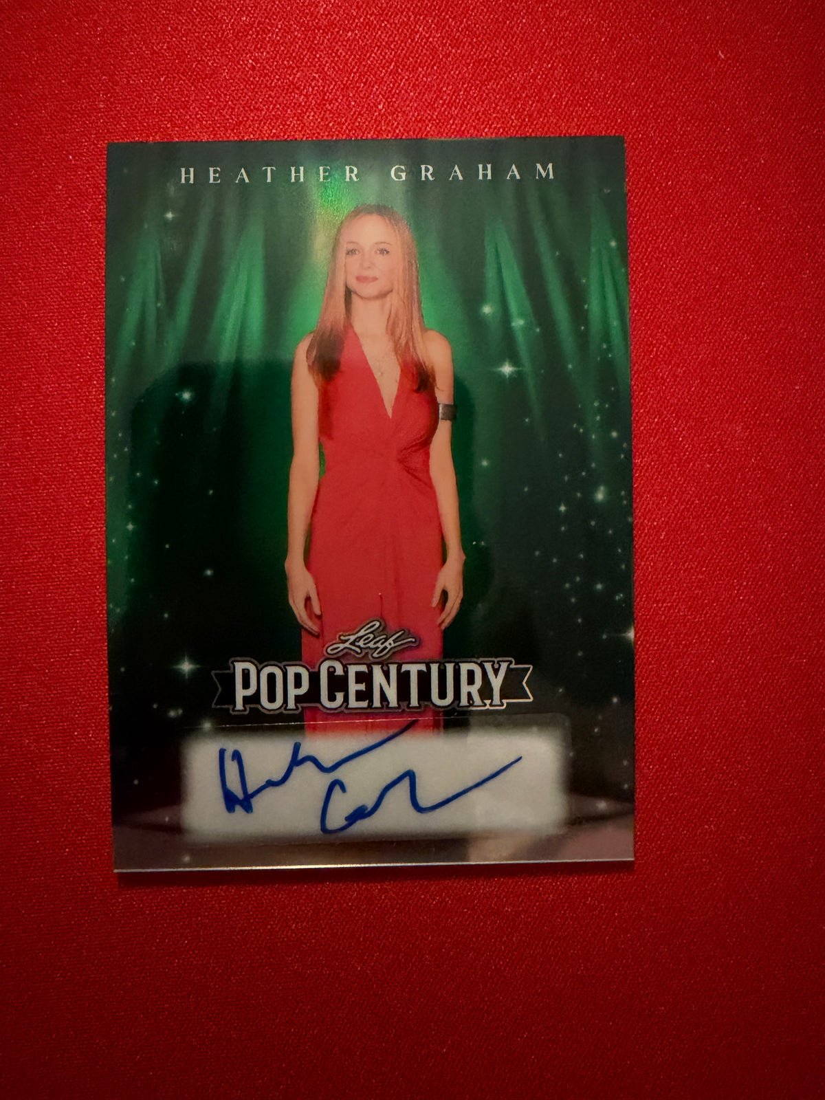 Heather Graham 2026 Leaf Pop Century Base Green Prismatic 2/3