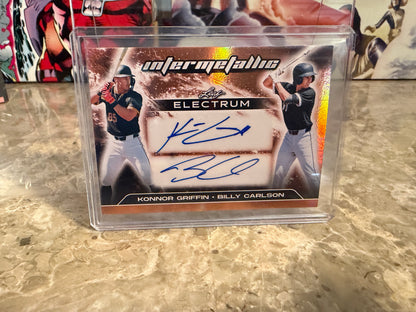 Konnor Griffin / Billy Carlson 2026 Leaf Electrum Intermetallic Auto Bronze /25