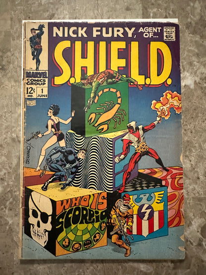 Nick Fury Agent of S.H.I.E.L.D #1 G 2.0 Low Grade (1968 Marvel)