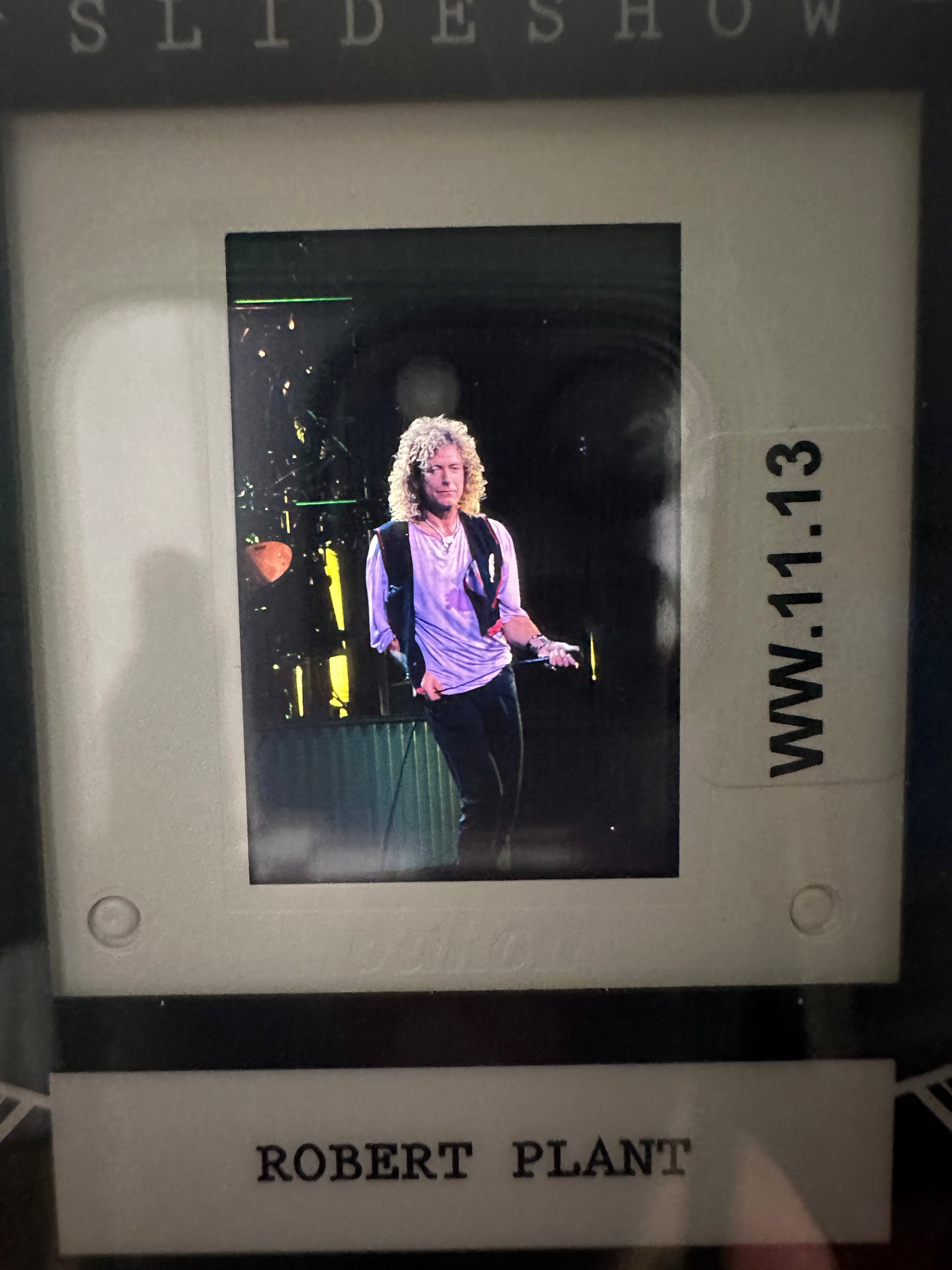 2026 Leaf Slideshow ROBERT PLANT Led Zeppelin Metal /25 + 3 Base 4-Slide LOT