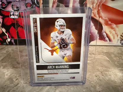 Arch Manning 2025 Panini Silhouette Football Silhouettes Multicolor Patch /10