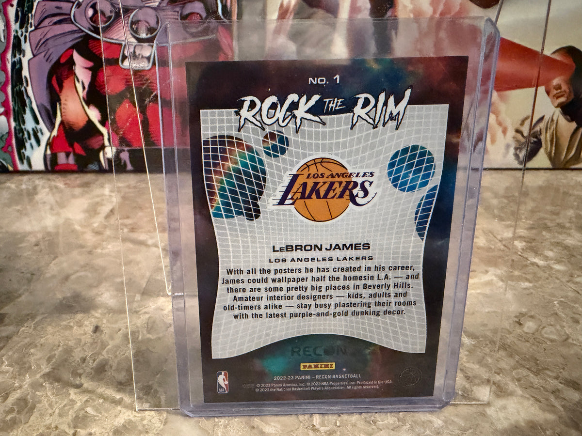 LeBron James 2022-23 Panini Recon Rock The Rim #1