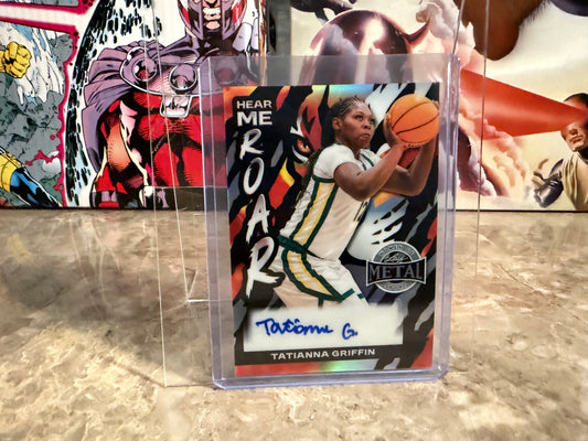 Tatianna Griffin 2026 Leaf Metal Women Of Sport Hear Me Roar Auto Silver /10