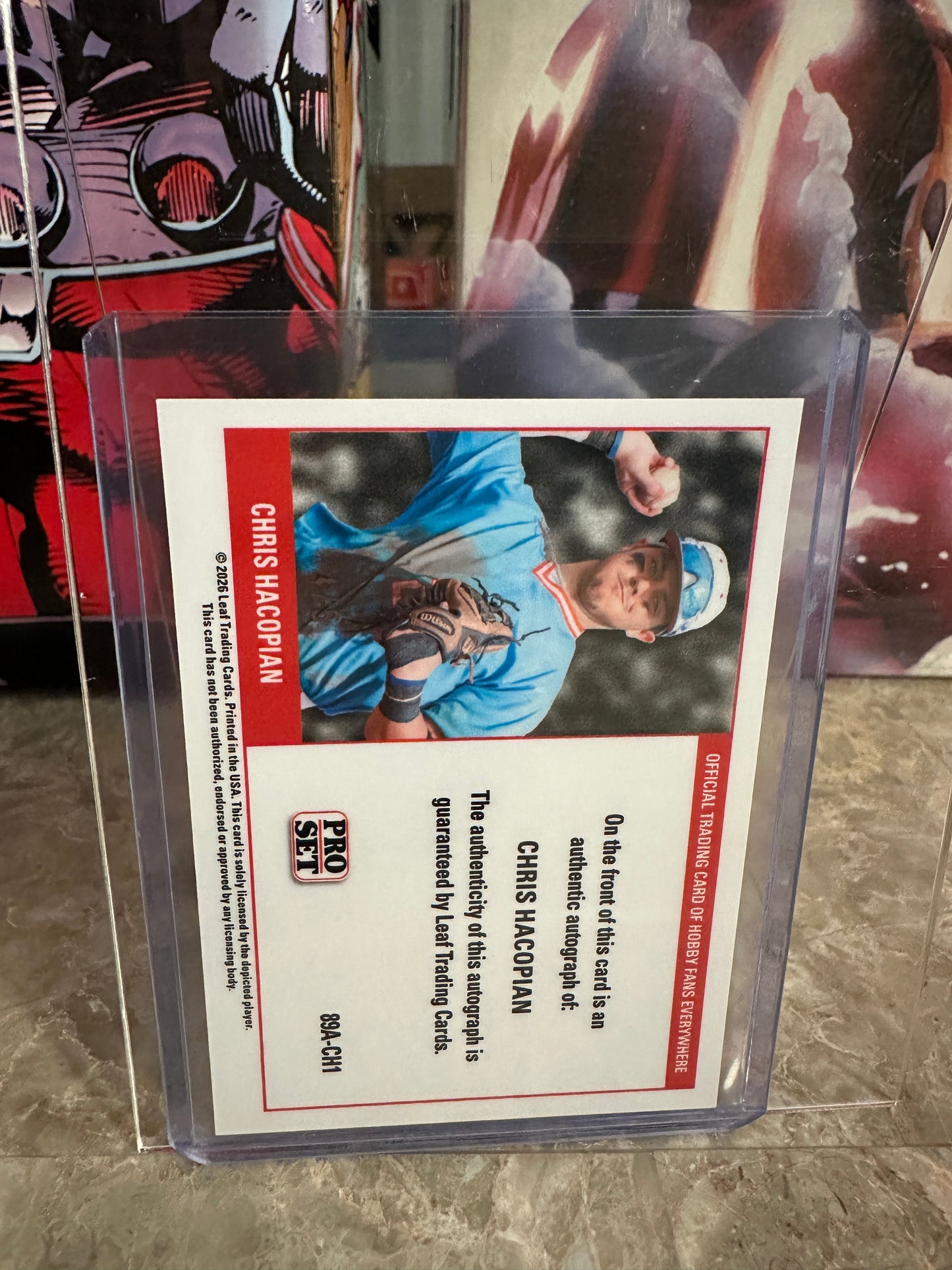 Chris Hacopian 2026 Pro Set Metal 1989 Blue Refractor AUTO /5 - Texas A&M
