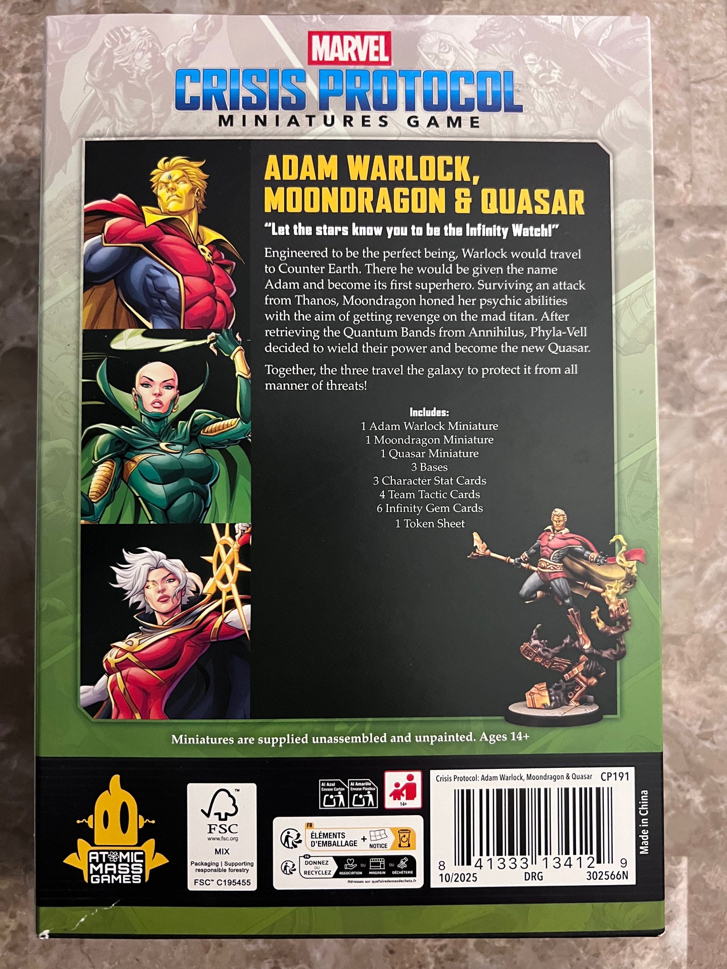 Marvel Crisis Protocol: Adam Warlock, Moondragon & Quasar