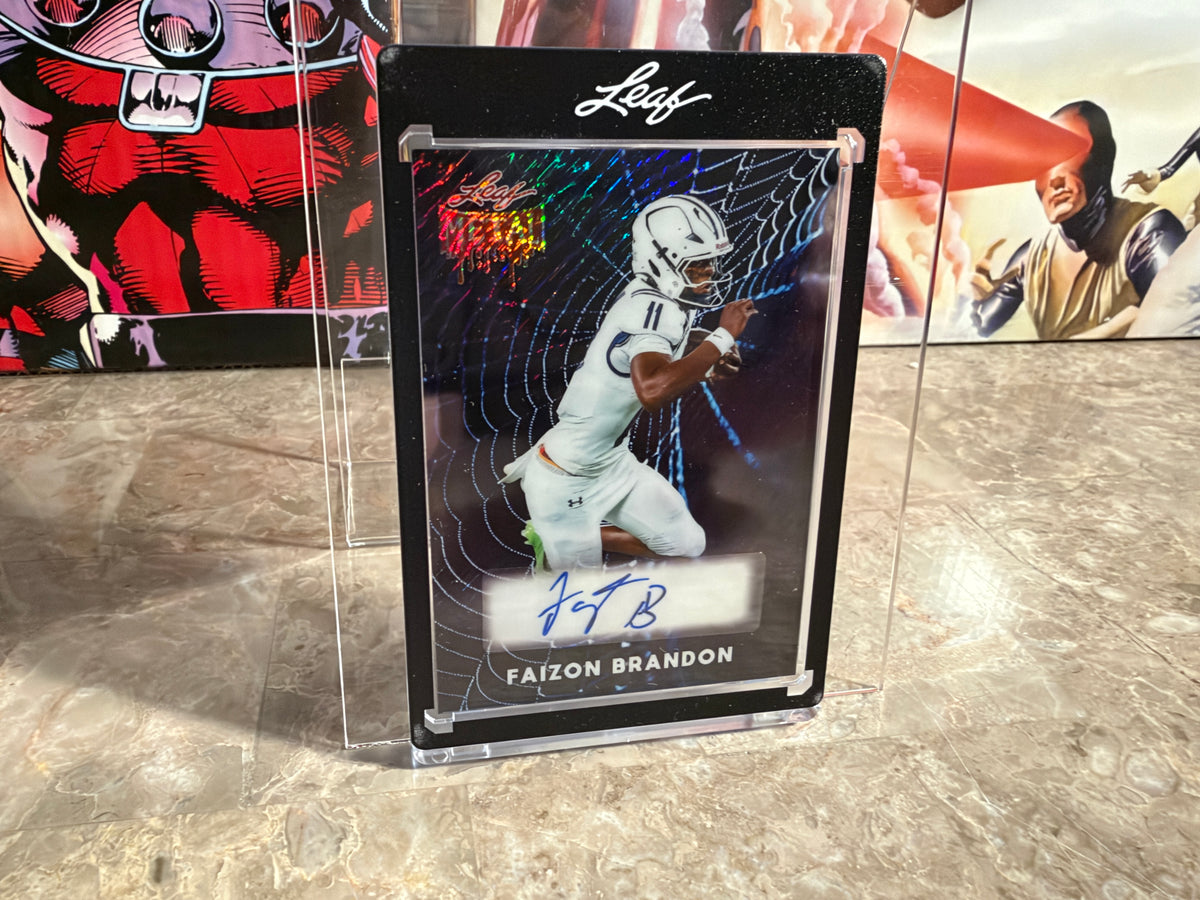Faizon Brandon 2026 Leaf Metal Halloween Base Auto Spiderwebs Shimmer /13