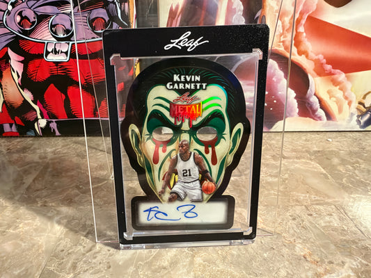 Kevin Garnett 2026 Leaf Metal Halloween Dracula Die-Cut Auto Black 1/1