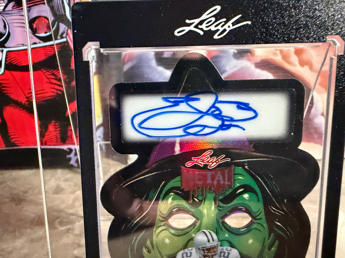 Emmitt Smith 2026 Leaf Metal Halloween Witch Die-Cut Auto Black 1/1