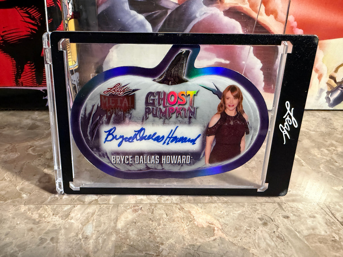 Bryce Dallas Howard 2026 Leaf Metal Halloween Ghost Pumpkin Auto Purple /8