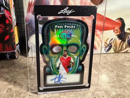 Paul Pogba 2026 Leaf Metal Halloween Frankenstein Die-Cut Auto Black 1/1