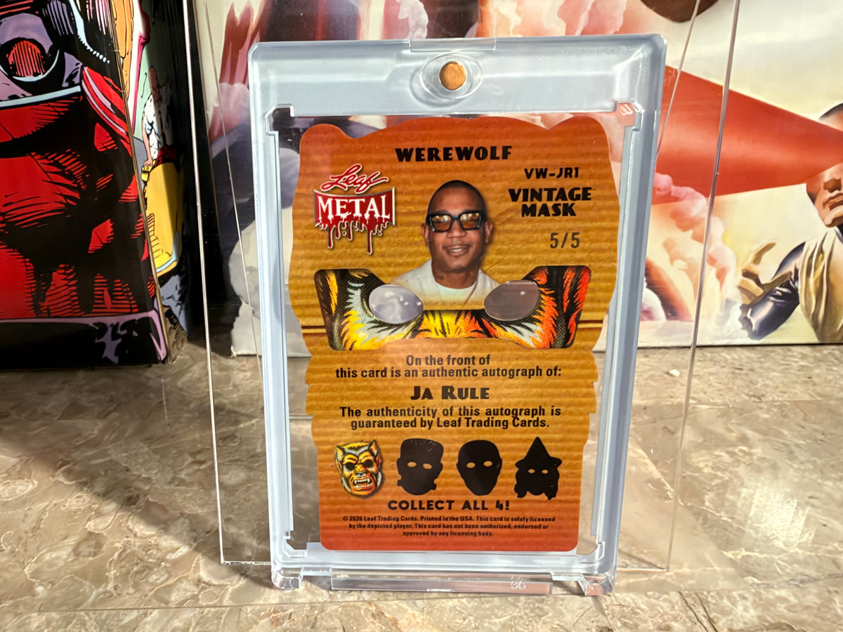 Ja Rule 2026 Leaf Metal Halloween Werewolf Die-Cut Auto Purple 5/5 Bookend