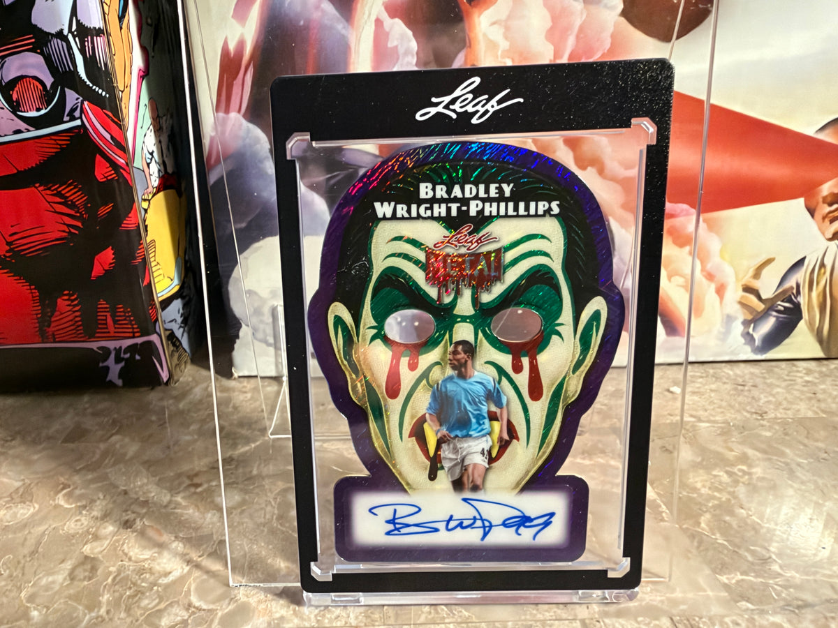 Bradley Wright-Phillips 2026 Leaf Metal Halloween Dracula Die-Cut Auto Purple /5