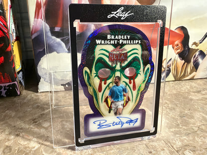 Bradley Wright-Phillips 2026 Leaf Metal Halloween Dracula Die-Cut Auto Purple /5
