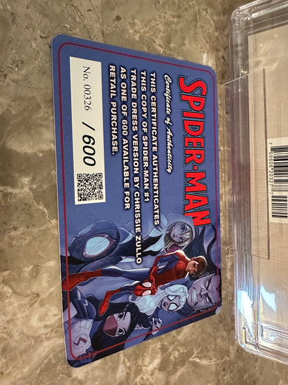 Spider-Man #1 CGC 9.8 Comic Mint Edition (2022 Marvel) - w/ COA