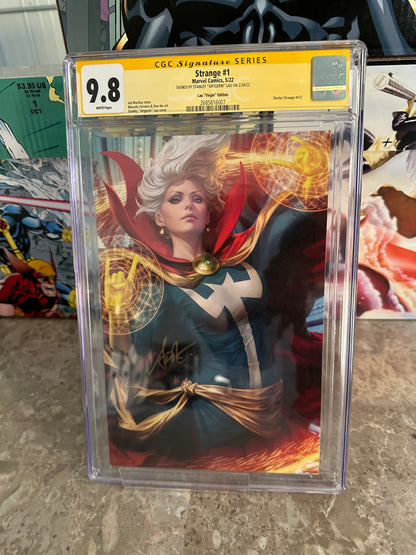 Strange #1 CGC 9.8 Lau Virgin Edition SS Gold Signature (2022 Marvel)