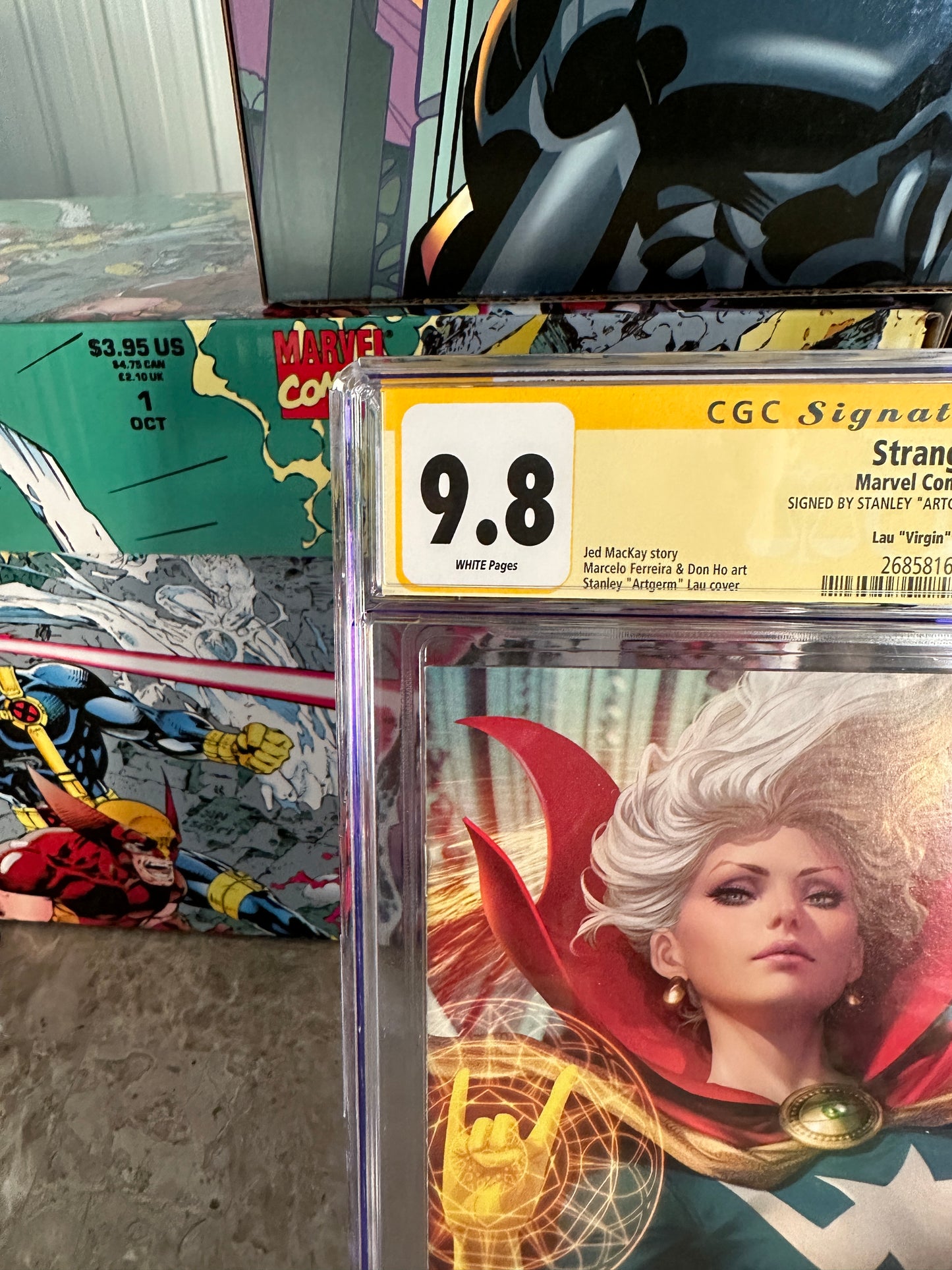 Strange #1 CGC 9.8 Lau Virgin Edition SS Gold Signature (2022 Marvel)
