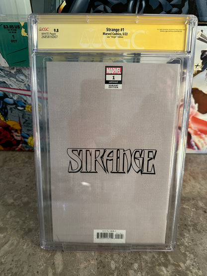 Strange #1 CGC 9.8 Lau Virgin Edition SS Gold Signature (2022 Marvel)