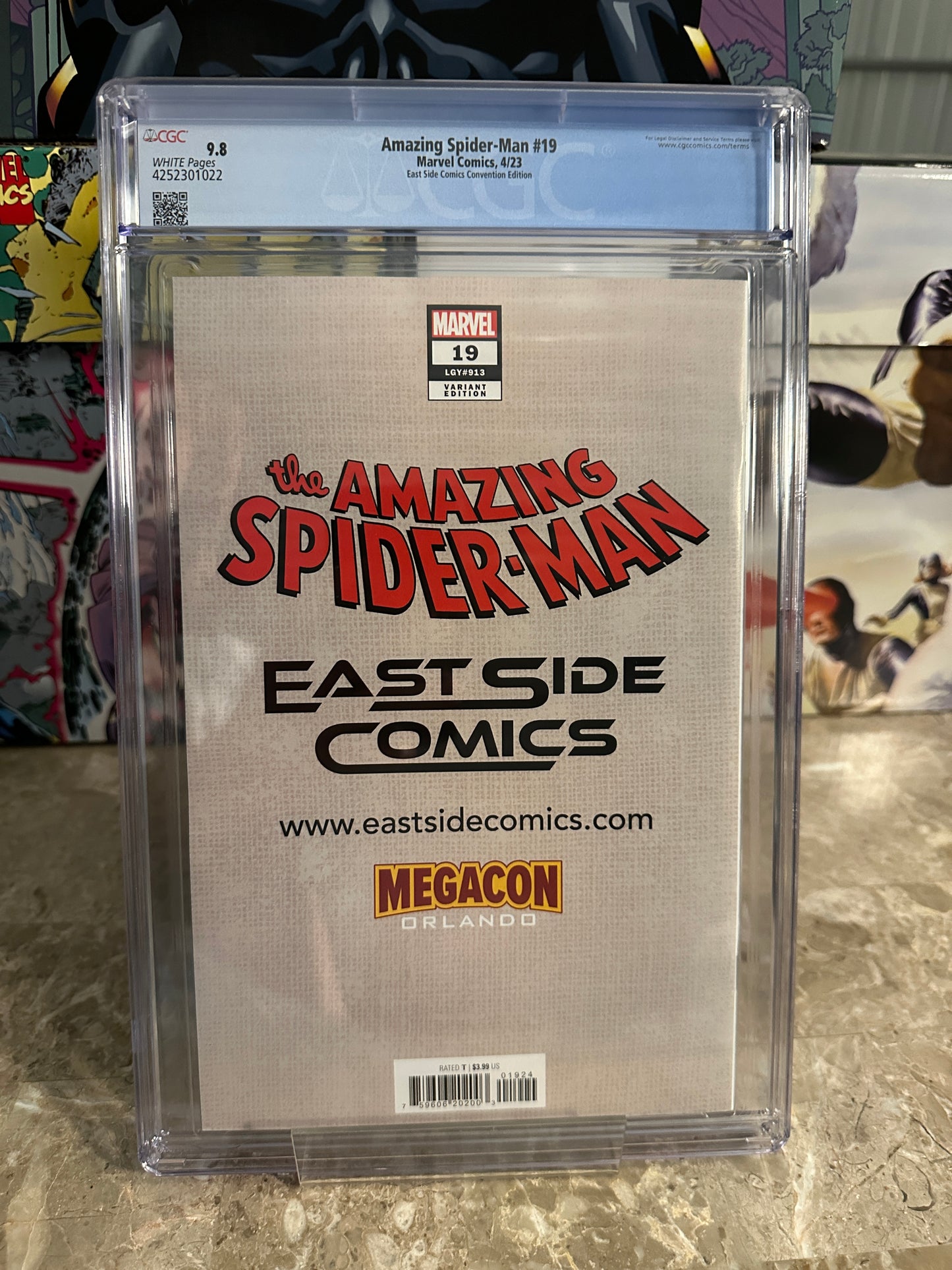 Amazing Spider-Man #19 Eastside Comics Convention CGC 9.8 SS Lau (2023 Marvel)