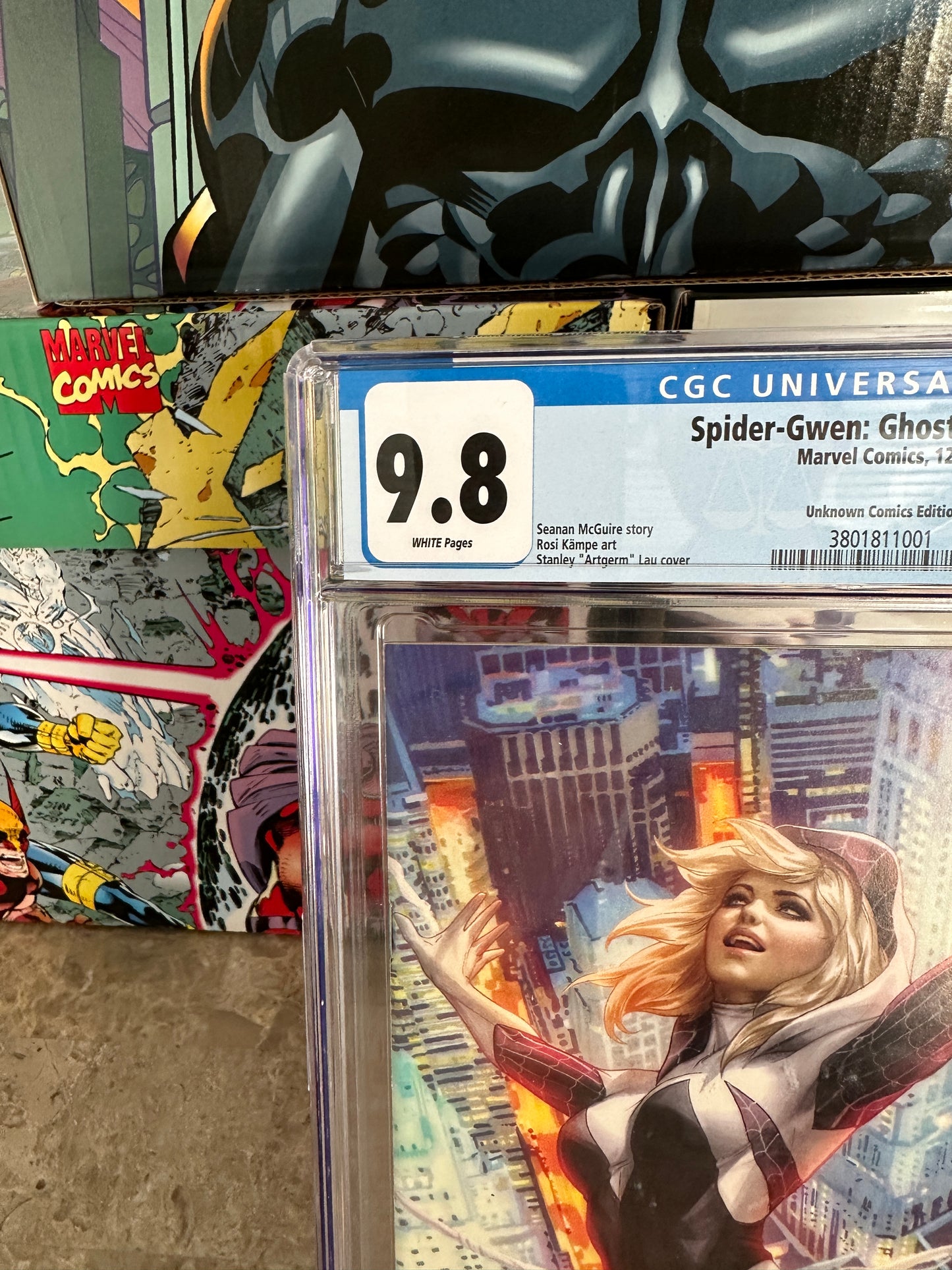 Spider-Gwen Ghost Spider #1 CGC 9.8 Unknown Comics Virgin (2018 Marvel)