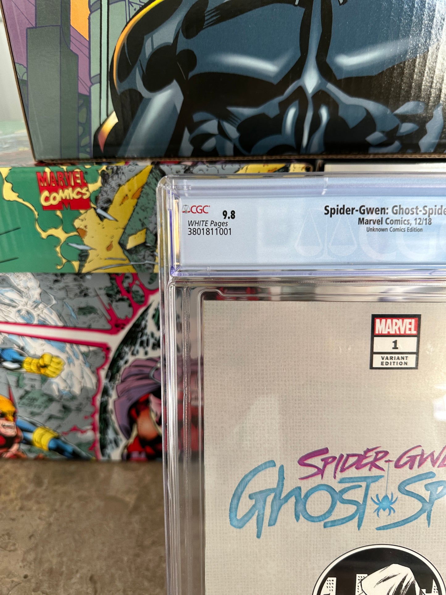 Spider-Gwen Ghost Spider #1 CGC 9.8 Unknown Comics Virgin (2018 Marvel)
