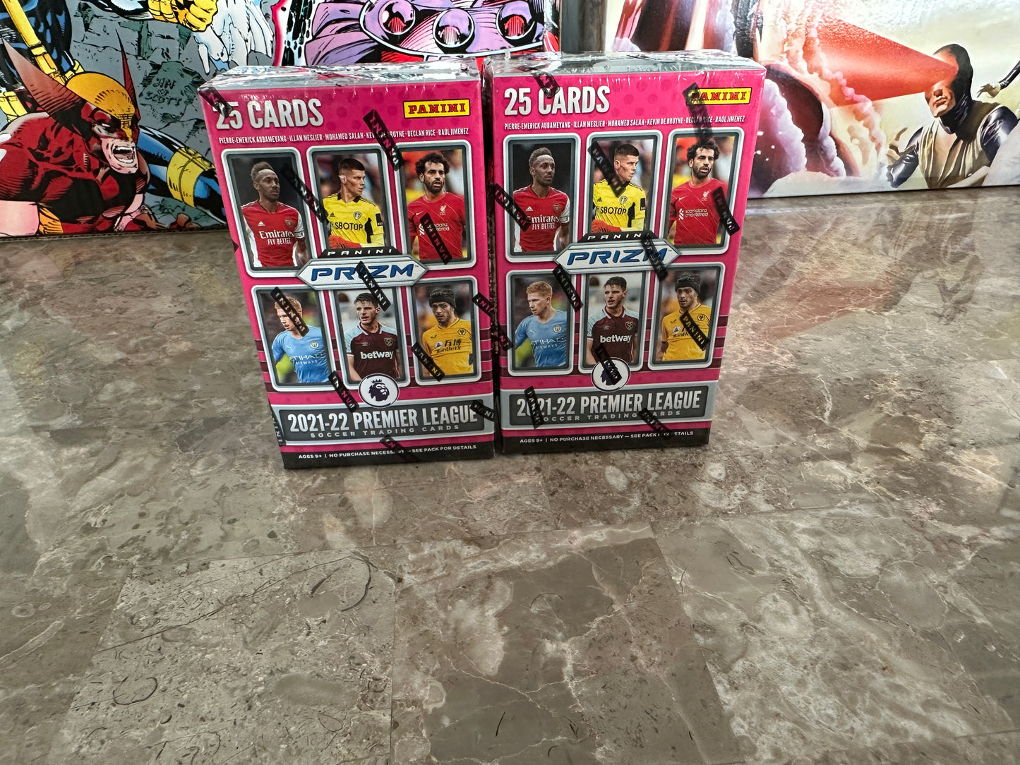 2021-2022 Panini Prizm Premier League Soccer Blaster Box - Lot of 2