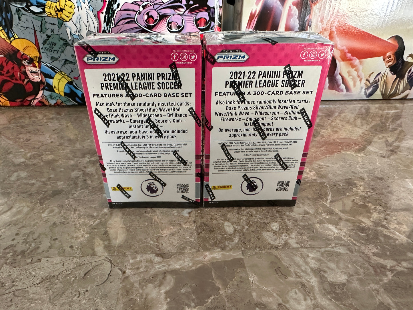 2021-2022 Panini Prizm Premier League Soccer Blaster Box - Lot of 2