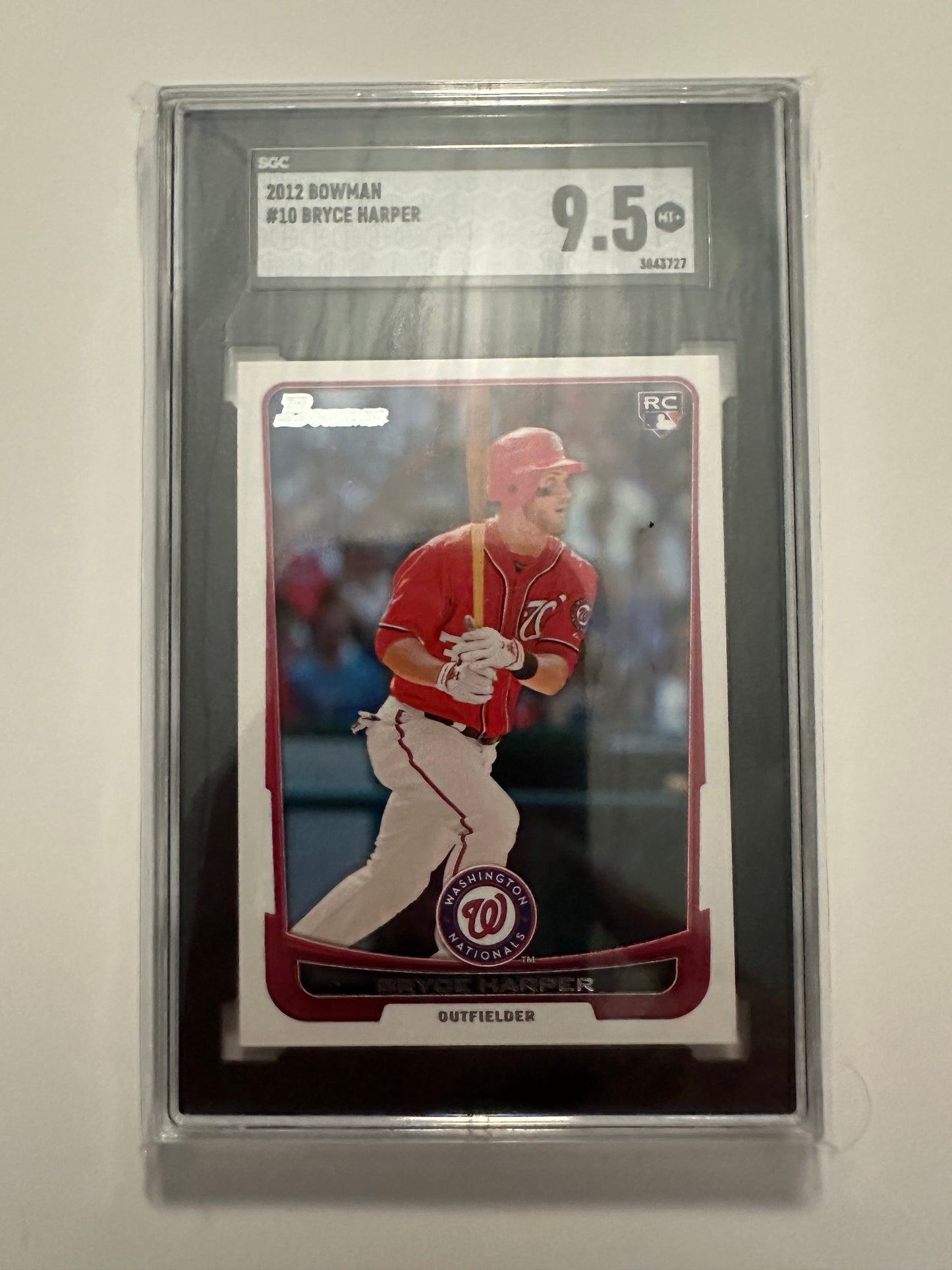 Bryce Harper #10 SGC/PSA Graded Mint 9.5 (2012 Bowman)