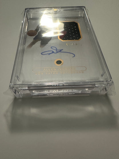 2024 Keepsake Edition ALLEN IVERSON Gem Jersey Patch Auto # /75