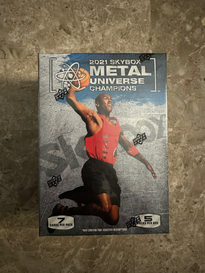 2021 Skybox Metal Universe Champions Blaster Box