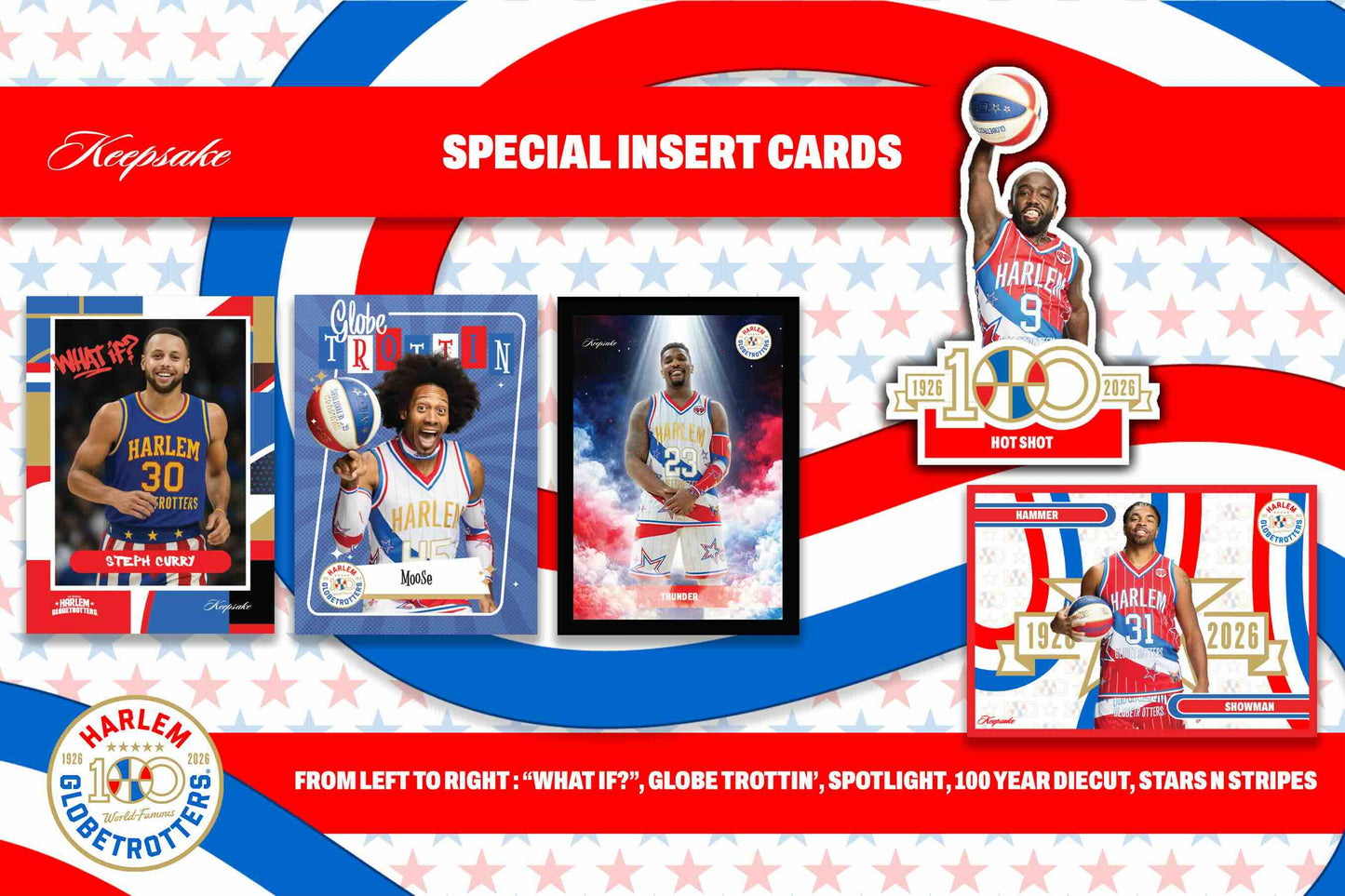 2026 Harlem Globetrotters 100th Anniversary Keepsake Premiere Breakers 10-Box Case