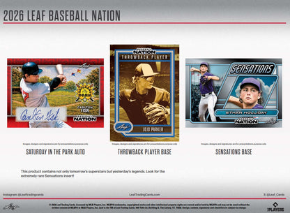 2026 Leaf Baseball Nation Hobby Box Presale (May TBD)