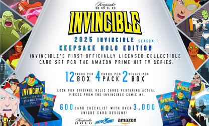 2025 Keepsake Invincible Season 1 Holo Hobby Pack (1 Pack - 4 cards)