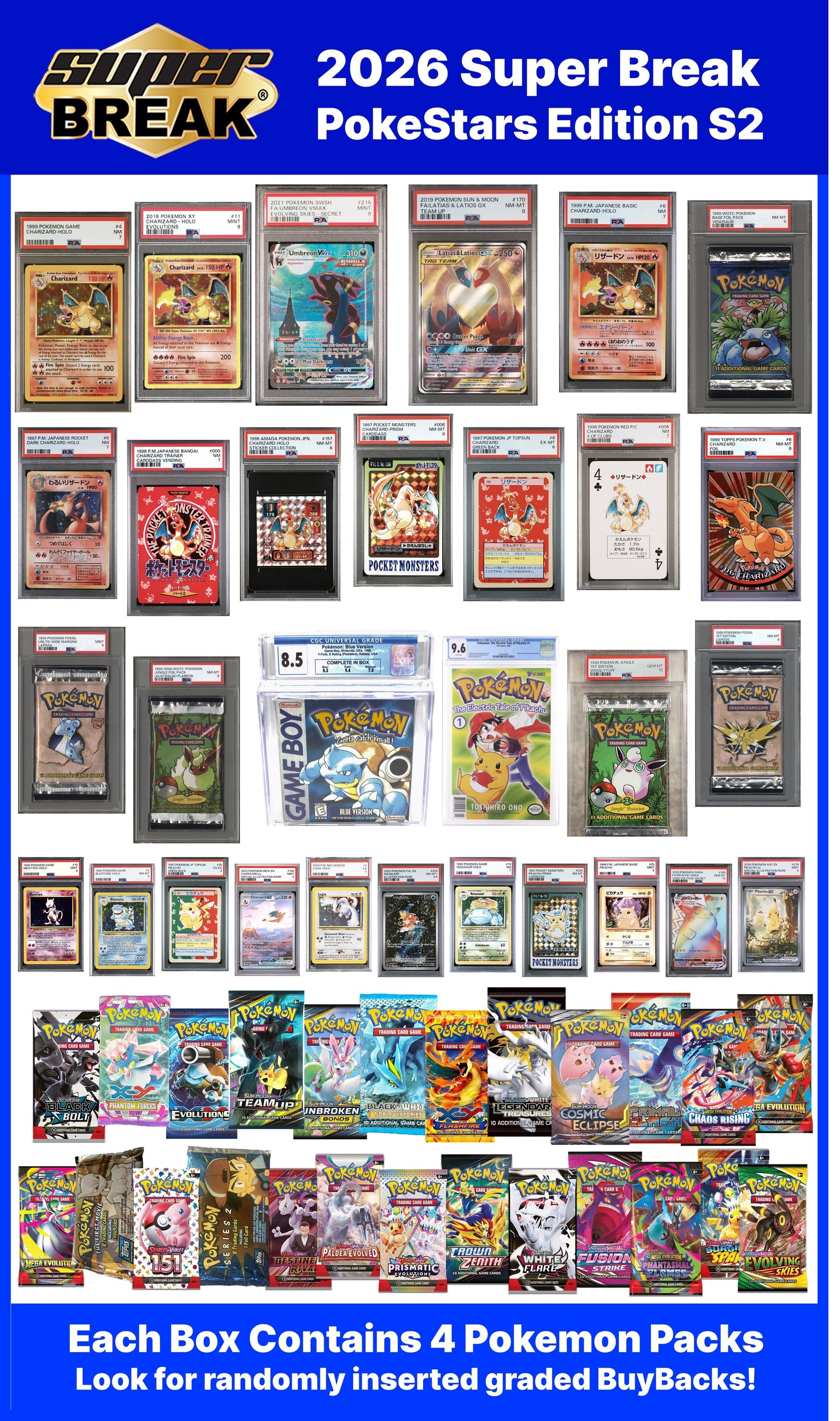 2026 Super Break Pokemon PokeStars Series 2 Hobby Box