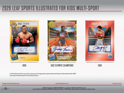 2026 Leaf Sports Illustrated For Kids Multi-Sport Hobby Box