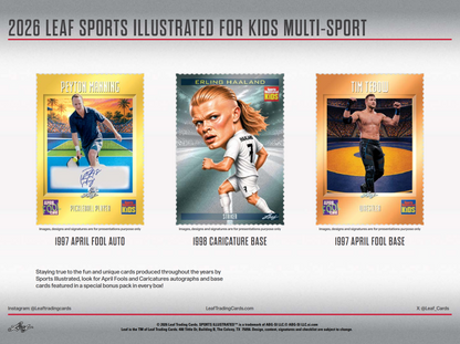 2026 Leaf Sports Illustrated For Kids Multi-Sport Hobby Box