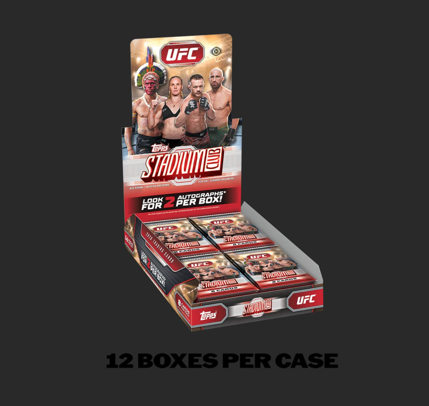 2026 Topps Stadium Club UFC 12-Hobby Box Case