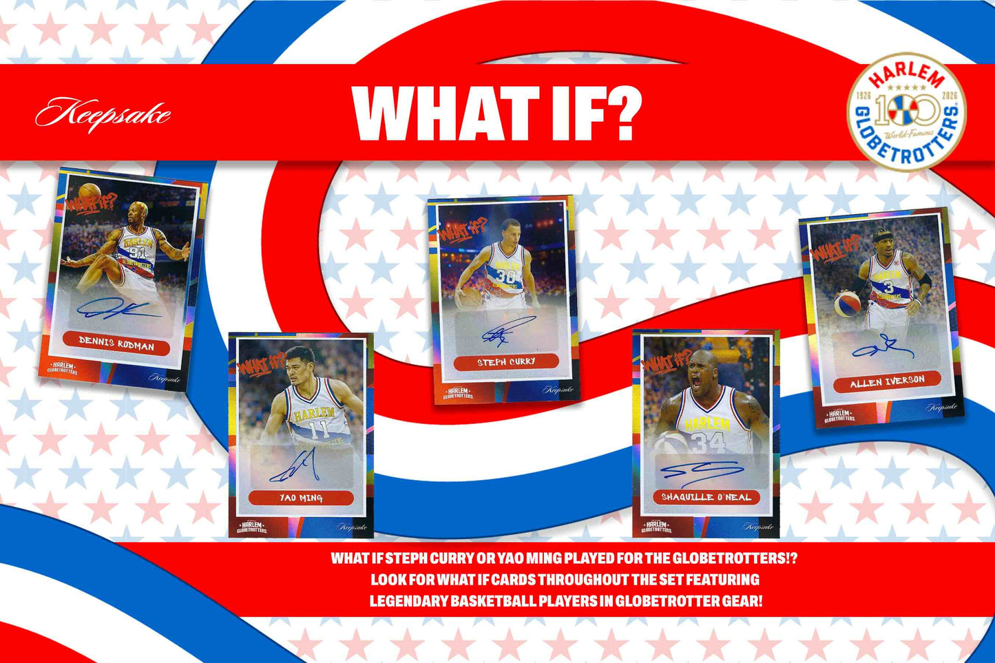 2026 Harlem Globetrotters 100th Anniversary Keepsake Premiere Breakers 10-Box Case