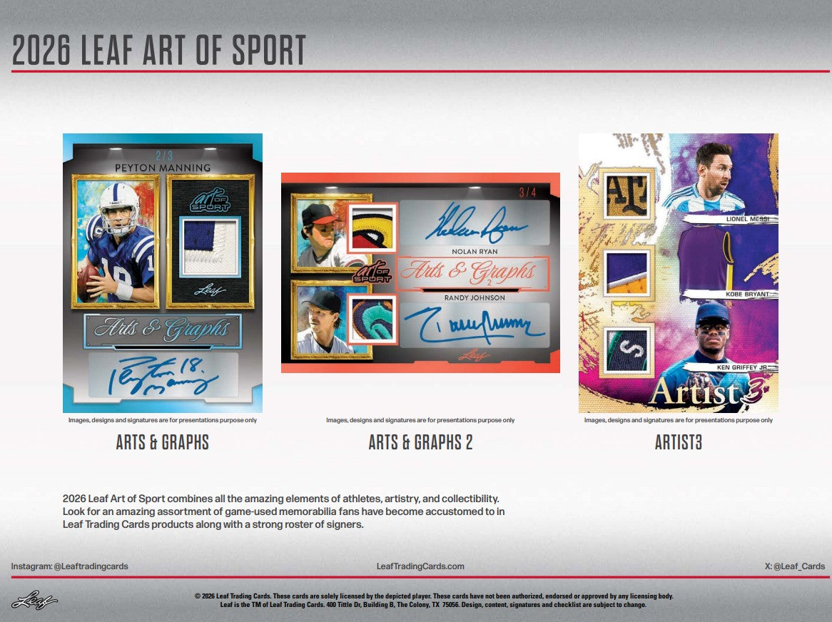 Leaf Art of Sport Hobby 10-Box Case (2026)