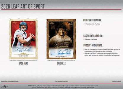 Leaf Art of Sport Hobby 10-Box Case (2026)